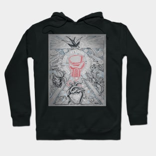 Stay strong illustration Hoodie